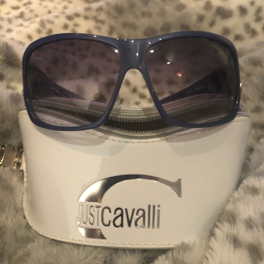 Just Cavalli purple sunglasses with bling detail